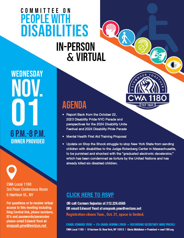 Disabilities Committee Flier_Nov_2023