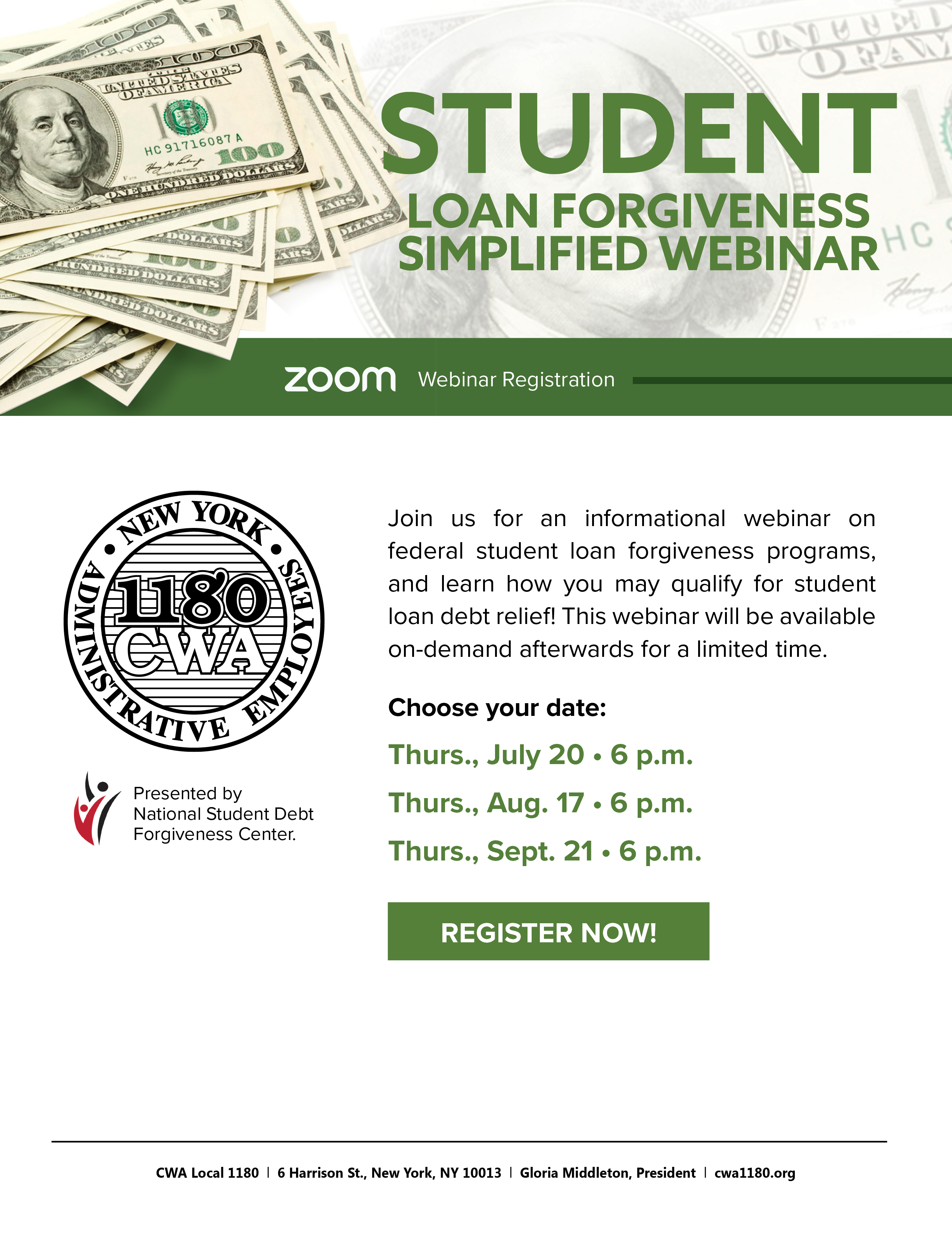 Student Loan Forgiveness Webinar