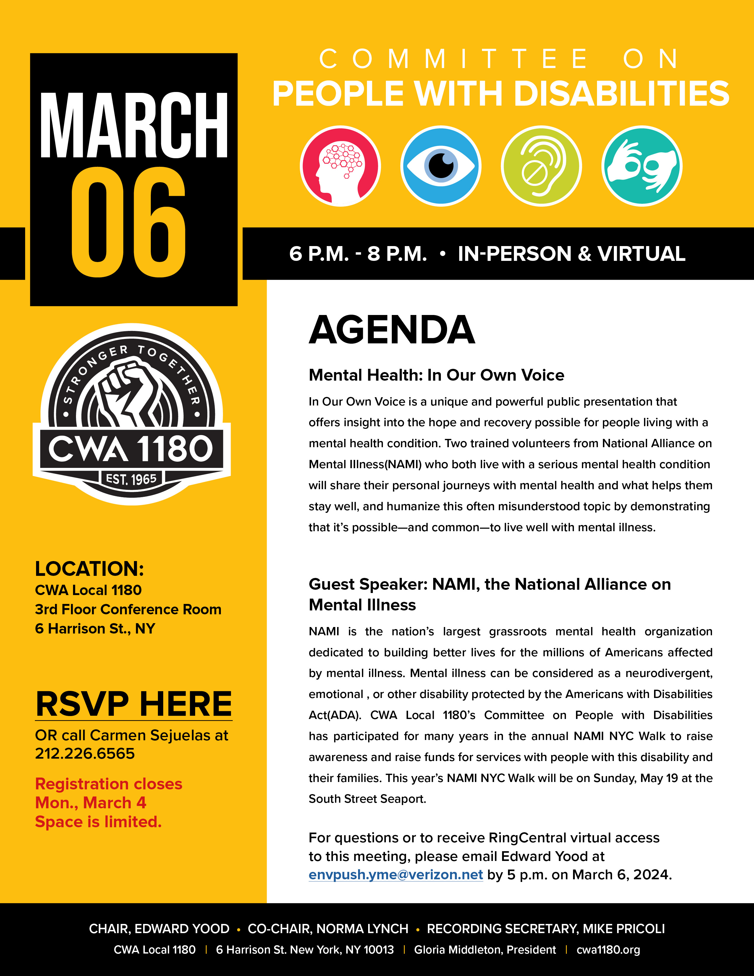 Disabilities Committee Flier_March