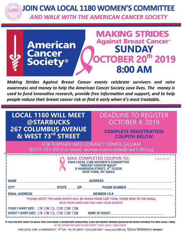 BREAST CANCER WALK 2019