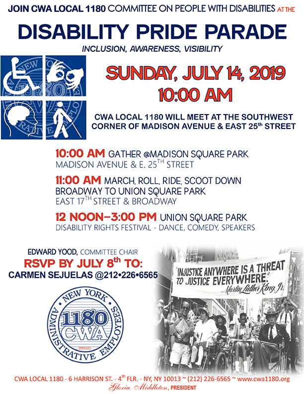 DISABILITY PRIDE PARADE 2019