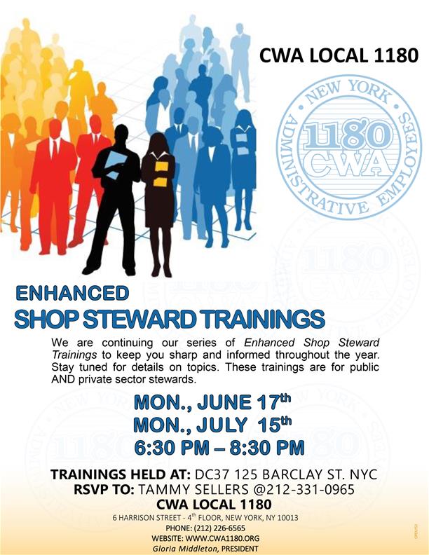 SHOP STEWARD TRAININGS 2