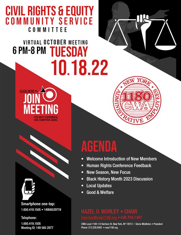 Civil Rights & Equity Committee Oct 2022