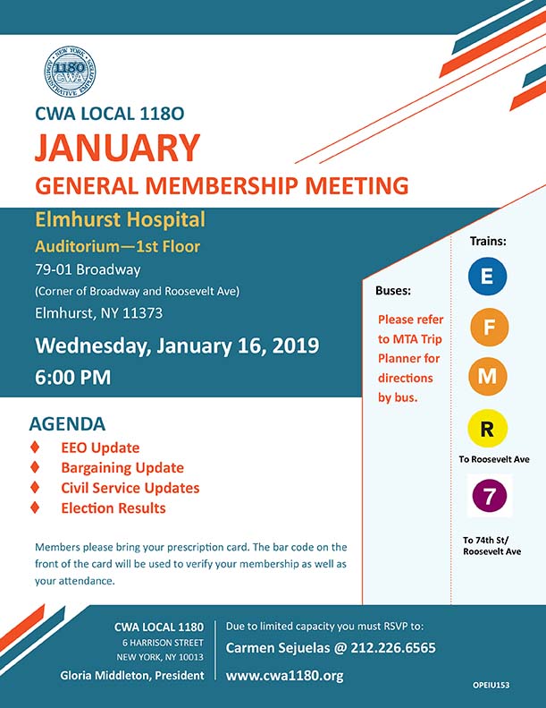 Jan general membership